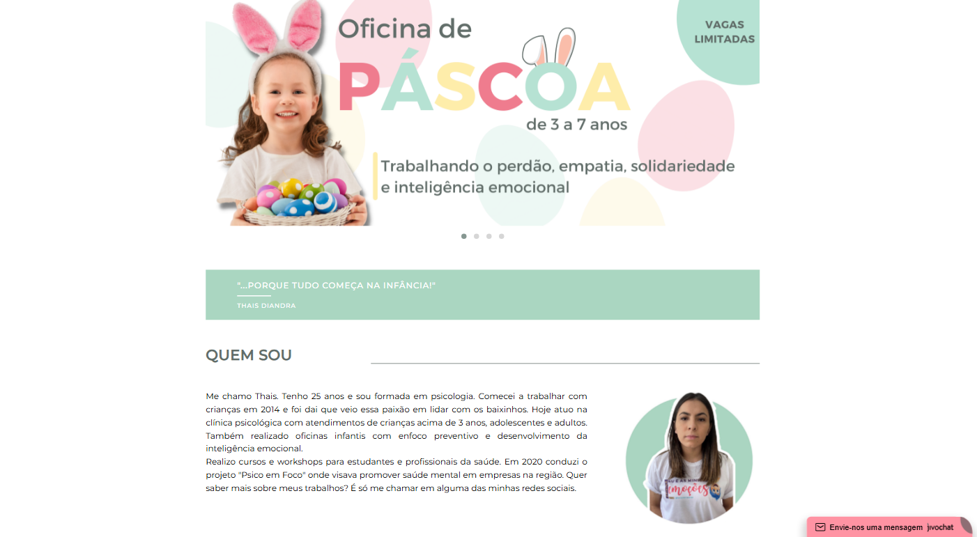 Site Profissional para Psicóloga